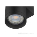 Outdoor cylinder black aluminium housing downlight head